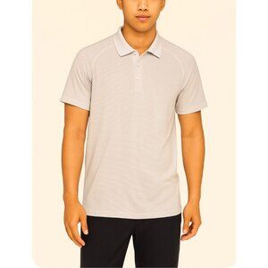 Lululemon Polo Shirt Performance Men’s Large~. Lightweight Athletic Tennis Prepp
